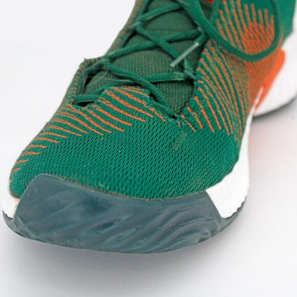 Adidas Pro Bounce 2018 Low 'Miami Hurricanes' Men’s Sneaker - B41867: Size 14 - Picture 3 of 10